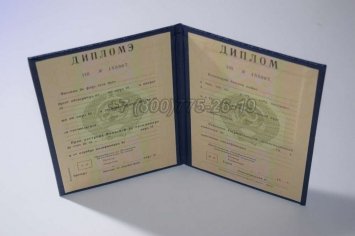 Диплом о Высшем Образовании Молдавской ССР в Иркутске