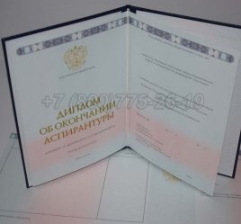 Диплом Аспирантуры 2020г в Иркутске