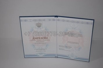 Диплом Техникума 2014г ГОЗНАК в Иркутске